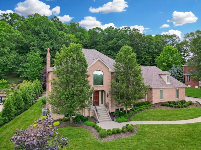 522 Salem Hts, Pine Twp, PA 15044 - view of front of home featuring a front lawn and brick siding
