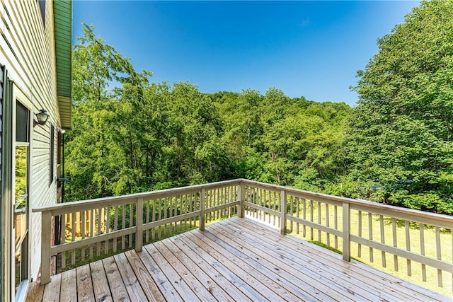 479 Bell Run Rd, Waynsbrg/Frankln Twp, PA 15362 - wooden deck with a view of trees