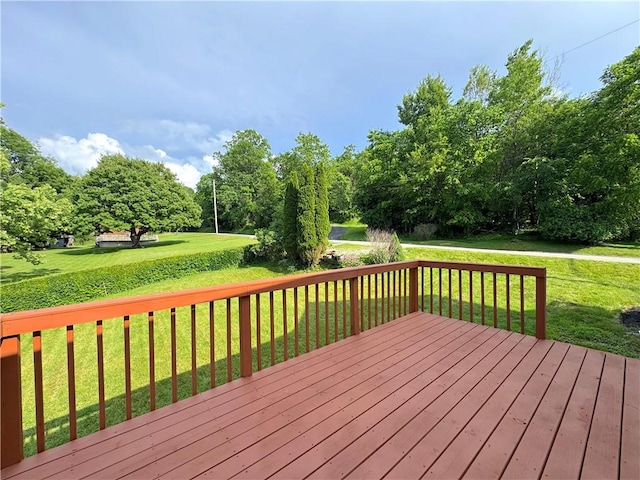 81 Baltimore St, Irwin, PA 15642 - wooden deck with a yard