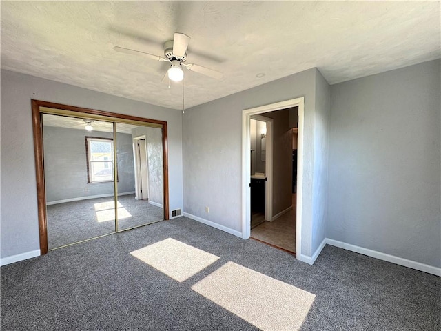 81 Baltimore St, Irwin, PA 15642 - unfurnished bedroom featuring carpet, ceiling fan, and a closet
