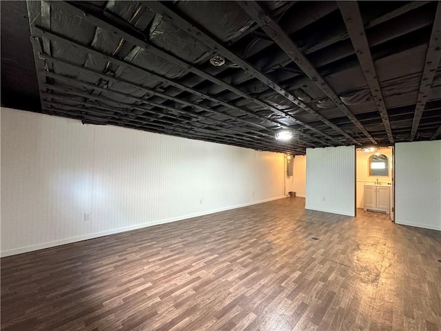 81 Baltimore St, Irwin, PA 15642 - finished below grade area with wood finished floors and baseboards