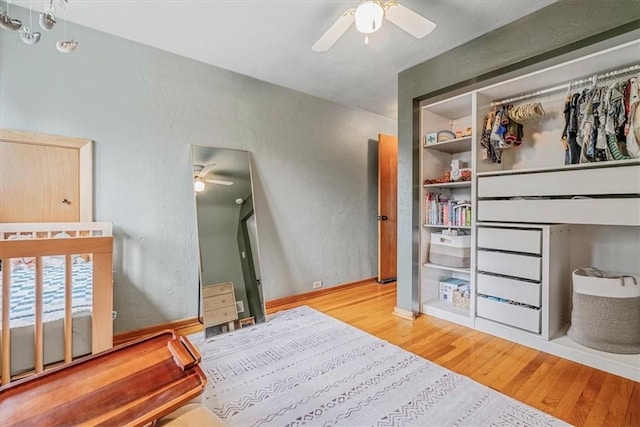 310 Glaser Ave, Bellevue, PA 15202 - bedroom featuring wood finished floors and ceiling fan