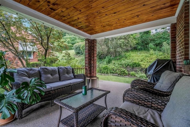 310 Glaser Ave, Bellevue, PA 15202 - view of patio / terrace with an outdoor living space