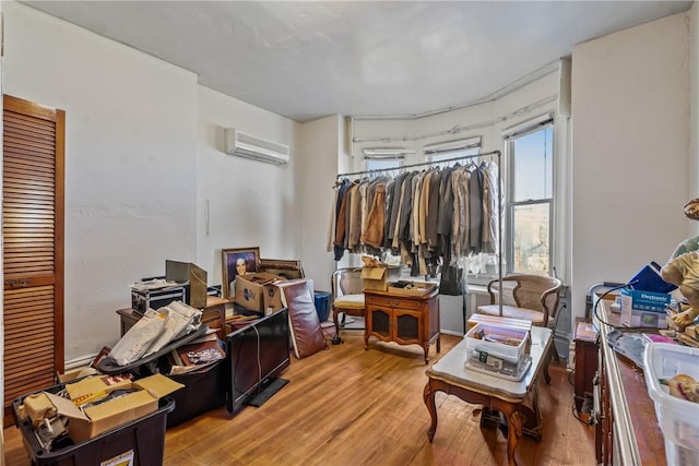 1503 Beechview Ave, Beechview, PA 15216 - bedroom with a wall unit AC and wood finished floors