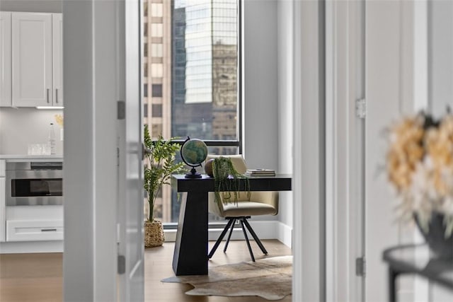 350 Oliver Ave Unit 1301/1401, Downtown Pgh, PA 15222 - office area featuring wood finished floors