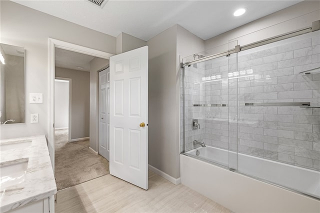 706 Williamsburg Ct, Cranberry Twp, PA 16066 - full bathroom with combined bath / shower with glass door and double vanity