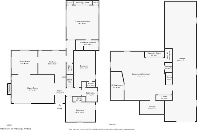 418 Sylvania Dr, Ross Twp, PA 15229 - view of home floor plan
