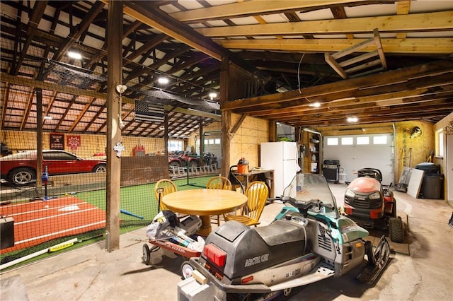 1171 Dividing Ridge Rd, Allegheny Twp, PA 15538 - garage with freestanding refrigerator