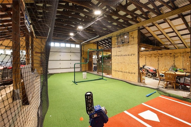 1171 Dividing Ridge Rd, Allegheny Twp, PA 15538 - garage featuring an area to practice putting