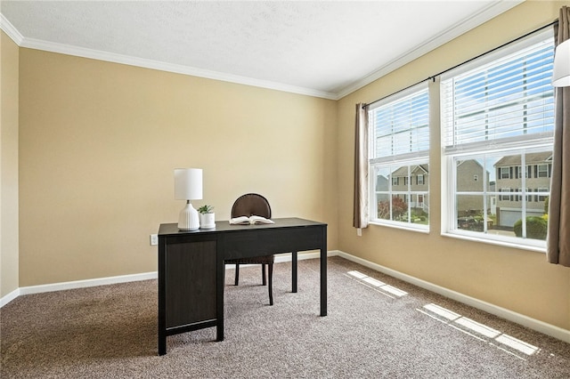 412 Colt Cir, Findlay Twp, PA 15026 - office space with carpet and crown molding
