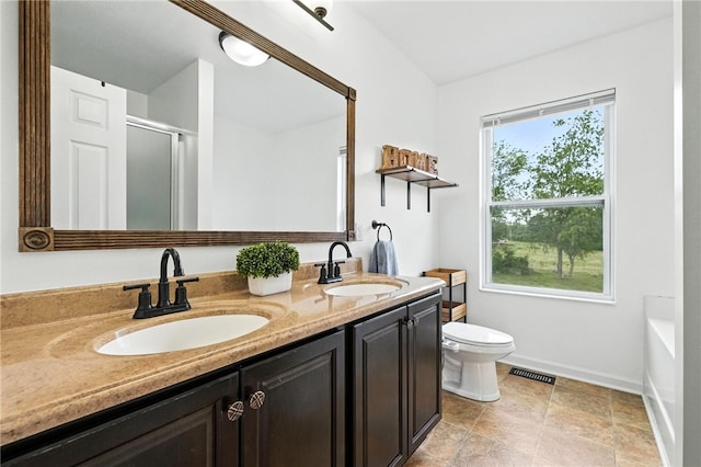 412 Colt Cir, Findlay Twp, PA 15026 - bathroom featuring an enclosed shower and double vanity