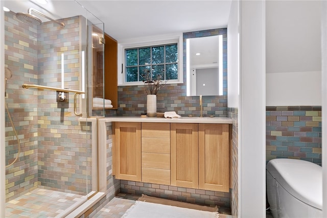 1808 Beechwood Blvd, Squirrel Hill, PA 15217 - full bathroom with a stall shower and tile walls