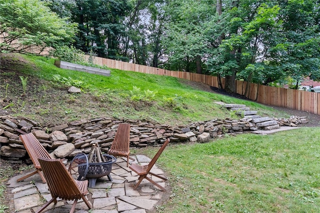 1808 Beechwood Blvd, Squirrel Hill, PA 15217 - view of yard featuring an outdoor fire pit