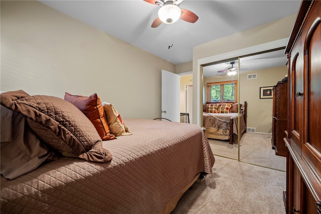 101 Jane Kirk Ct, Center Twp, PA 15001 - carpeted bedroom featuring ceiling fan and a closet