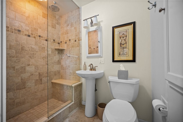 101 Jane Kirk Ct, Center Twp, PA 15001 - bathroom with a shower stall and tile patterned floors