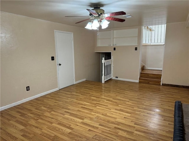 2350 Mount Vernon Ave, Murrysville, PA 15632 - empty room featuring ceiling fan and light wood finished floors