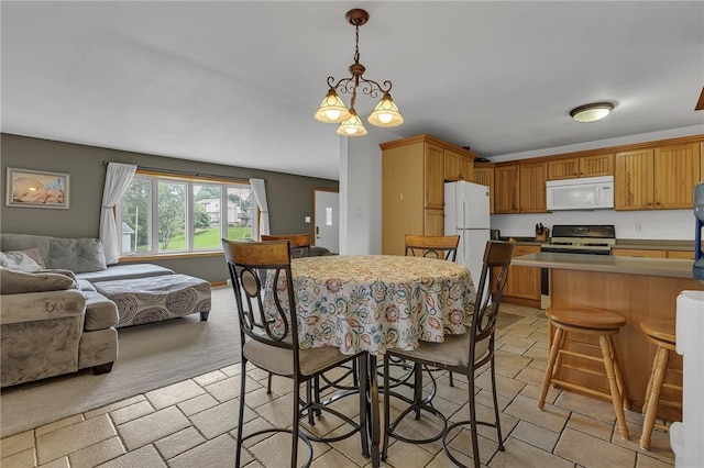 2203 14th St, Patterson Twp, PA 15010 - dining area with light stone finish floors