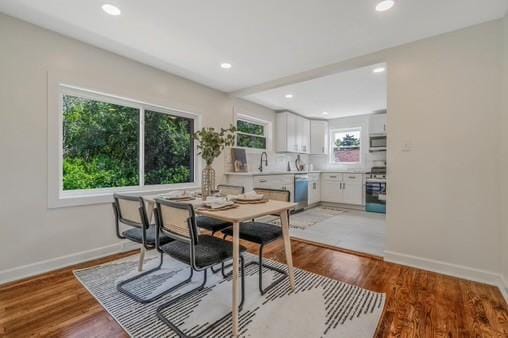 228 Kuehn Dr, Penn Twp, PA 15085 - dining area featuring recessed lighting and light wood-style floors