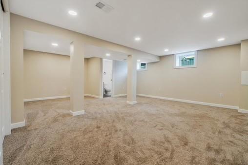 228 Kuehn Dr, Penn Twp, PA 15085 - basement with carpet and recessed lighting