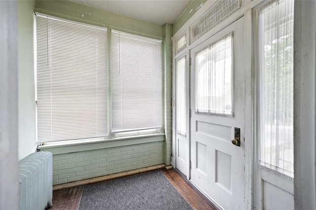 425 Concord Ave, City Of Greensburg, PA 15601 - unfurnished sunroom with radiator heating unit