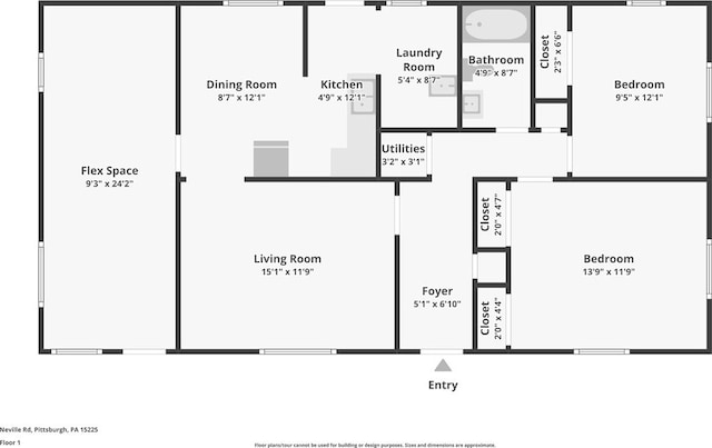 5111 Neville Rd, Neville Twp, PA 15225 - view of property floor plan