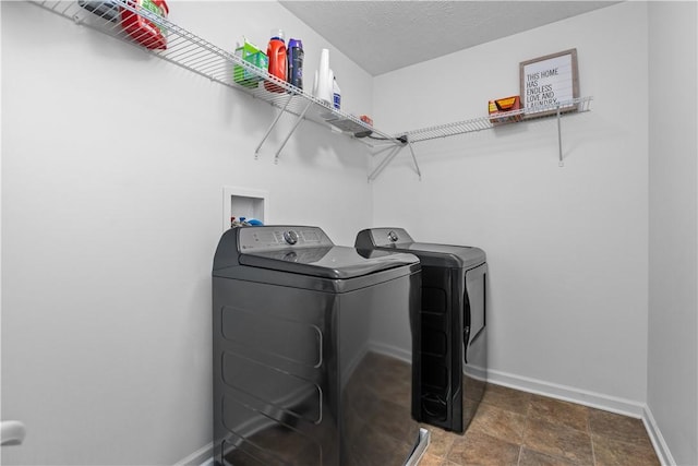 421 Colt Cir, Findlay Twp, PA 15026 - laundry room featuring washer and dryer and stone finish flooring