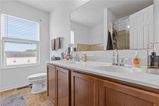 421 Colt Cir, Findlay Twp, PA 15026 - bathroom featuring double vanity and a shower with door