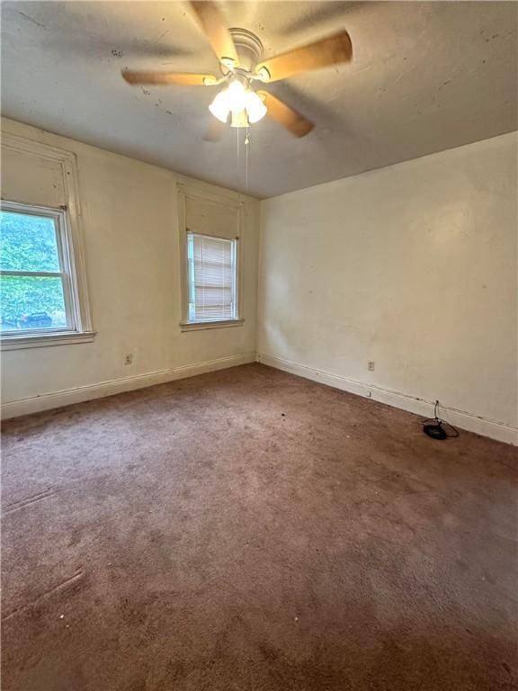 3027 Stayton St, Marshall Shadeland, PA 15212 - carpeted spare room with healthy amount of natural light and ceiling fan
