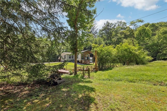 171 Fetter Ln, Ligonier Twp, PA 15658 - view of grassy yard with a wooded view