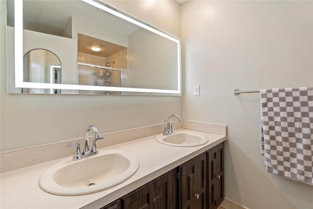 2657 Bingham Dr, Saint Clair, PA 15241 - full bath featuring double vanity and tiled shower
