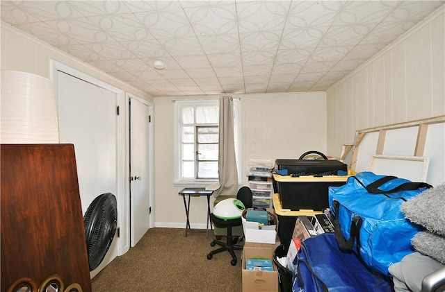 300 Sherman Ave, Dravosburg, PA 15034 - office featuring carpet flooring and baseboards