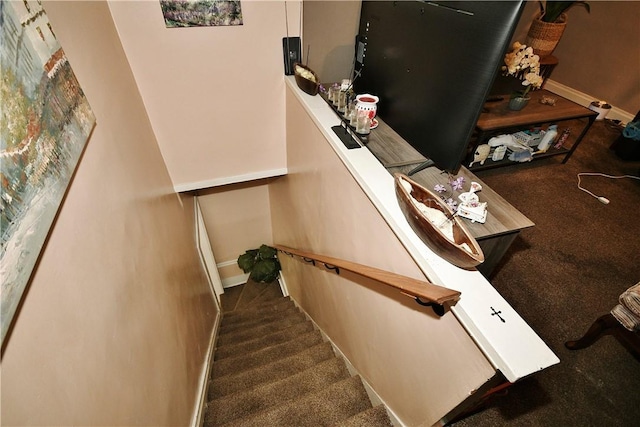 300 Sherman Ave, Dravosburg, PA 15034 - staircase featuring carpet flooring