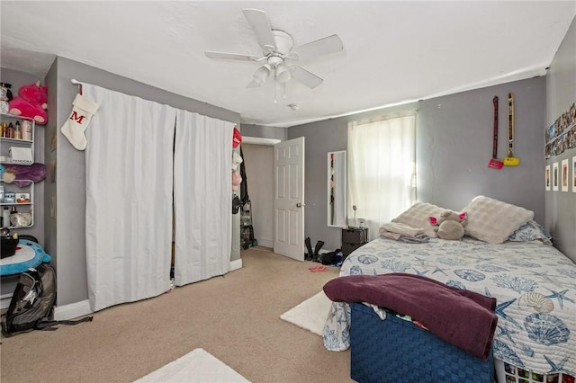 98 S 9th St, South Side, PA 15203 - bedroom with carpet floors and ceiling fan