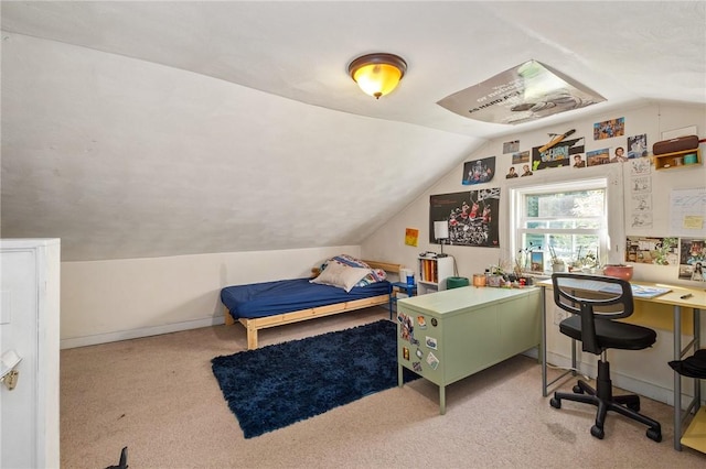 98 S 9th St, South Side, PA 15203 - bedroom with lofted ceiling and carpet flooring