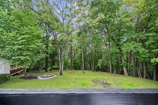 240 Wallingford Dr, Ross Twp, PA 15237 - view of grassy yard featuring a fire pit