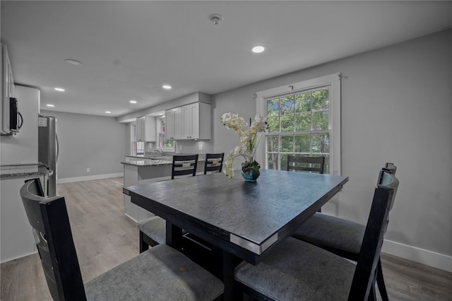 240 Wallingford Dr, Ross Twp, PA 15237 - dining room with light wood-style floors and recessed lighting