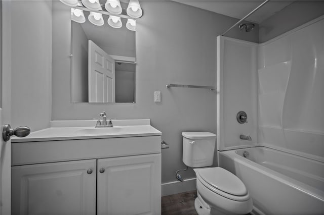 240 Wallingford Dr, Ross Twp, PA 15237 - full bath with shower / tub combination, vanity, and wood finished floors