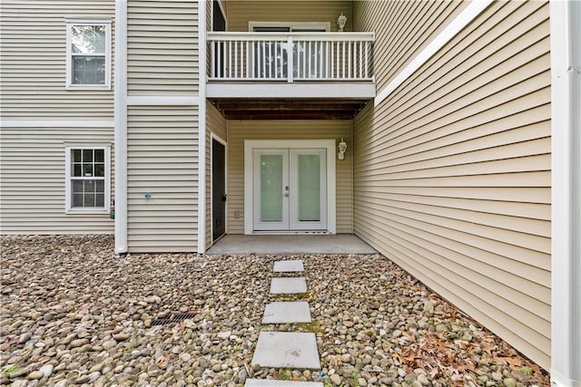 3011 Lenox Oval, Ross Twp, PA 15237 - doorway to property featuring a balcony and french doors