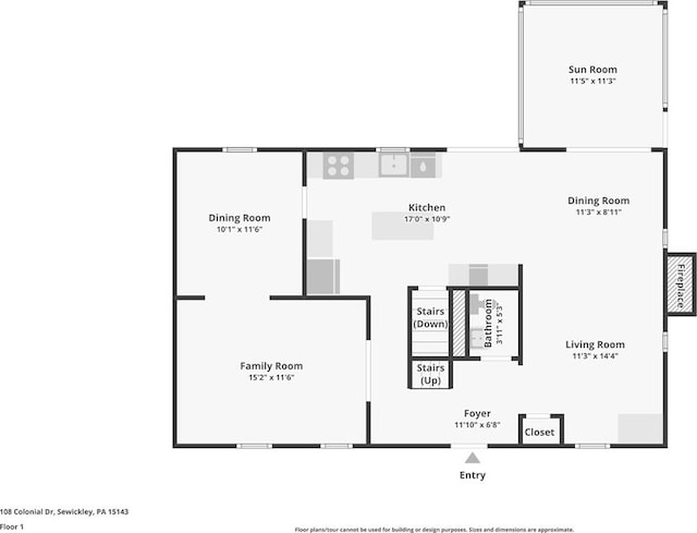 108 Colonial Dr, Leet Twp, PA 15143 - view of property floor plan