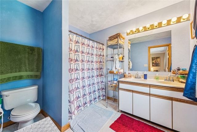 915 Jamell Dr, Unity Twp, PA 15601 - bathroom featuring double vanity and a shower with curtain