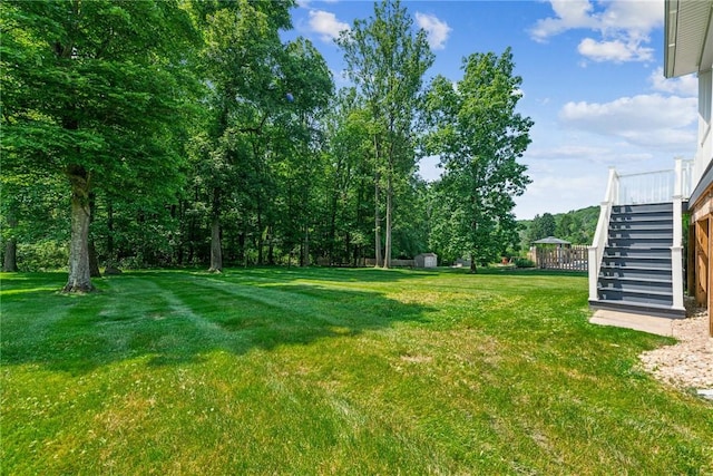 915 Jamell Dr, Unity Twp, PA 15601 - view of grassy yard with stairway