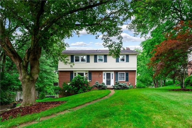 131 Windgate Dr, Marshall, PA 15090 - colonial house featuring brick siding and a front lawn