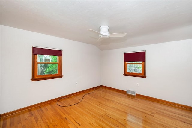 131 Windgate Dr, Marshall, PA 15090 - empty room featuring ceiling fan, light wood finished floors, and lofted ceiling