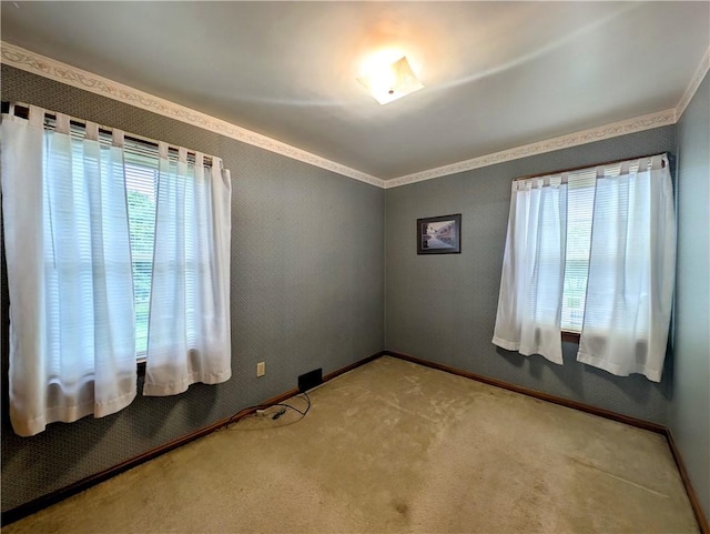 373 Pittsburgh St, Derry Twp, PA 15671 - carpeted spare room with ornamental molding and baseboards