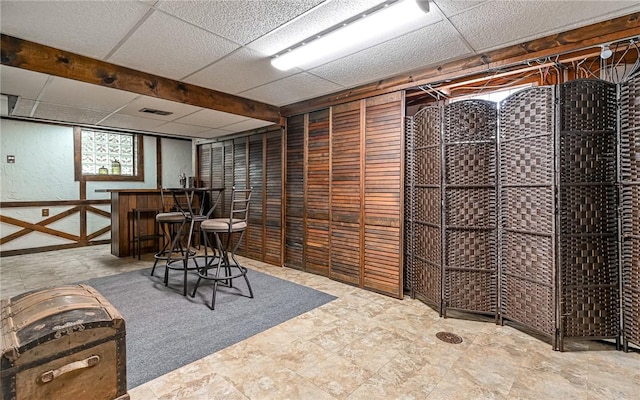 2276 Rochester Rd, Franklin Park, PA 15237 - wine area with a drop ceiling