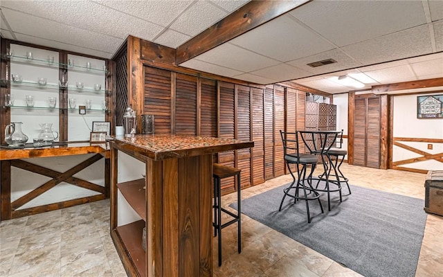 2276 Rochester Rd, Franklin Park, PA 15237 - wine cellar with a bar and a drop ceiling