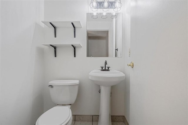 226 Glen Spring Cir, North Strabane, PA 15317 - bathroom with toilet and tile patterned flooring