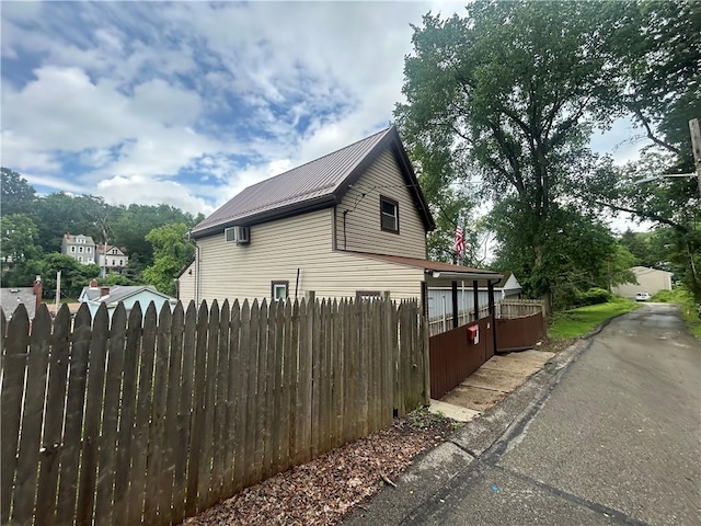 2814 Eccles St, South Side, PA 15210 - view of side of property with a metal roof
