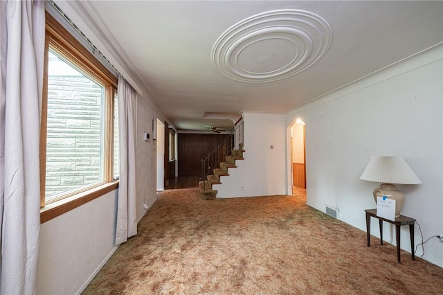 246 Maple Dr, Monroeville, PA 15146 - corridor featuring stairway and carpet floors