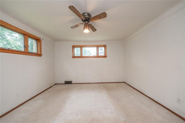 246 Maple Dr, Monroeville, PA 15146 - spare room featuring ceiling fan and light carpet